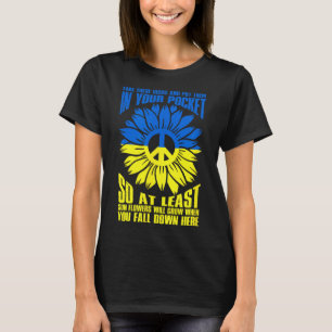 Sonnenblume Ukraine Frieden  T-Shirt