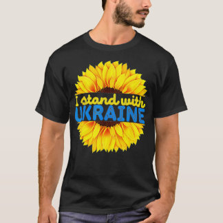 Sonnenblume Ukraine Ich stehe mit der Ukraine Sonn T-Shirt