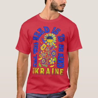 Sonnenblume Ukrainisches Shirt mit ukrainischer Fl