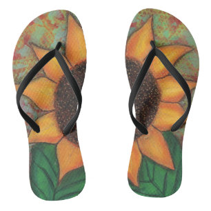 Sonnenblume Umdreh Flop Sandalen