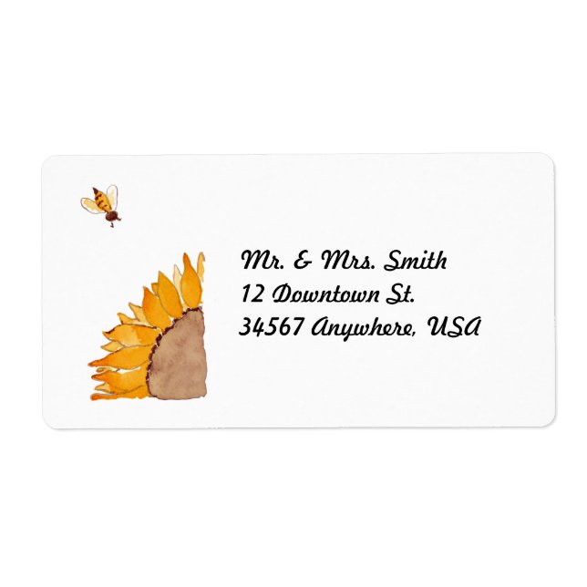 Sonnenblume und Biene (Vorne)