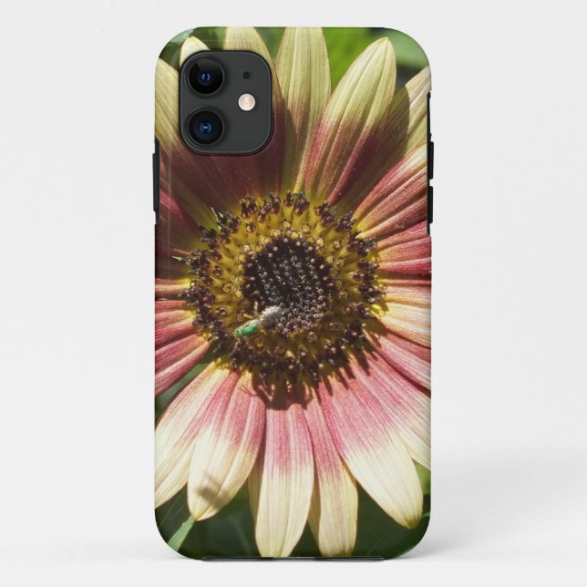 Sonnenblume und das Green Bee iPhone 5 Fall Case-Mate iPhone Hülle (Rückseite)
