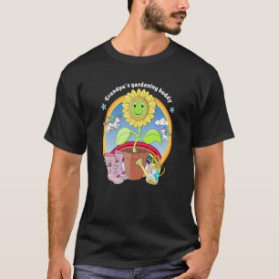Sonnenblume und Einhörner Opas Gartenfreund T-Shirt