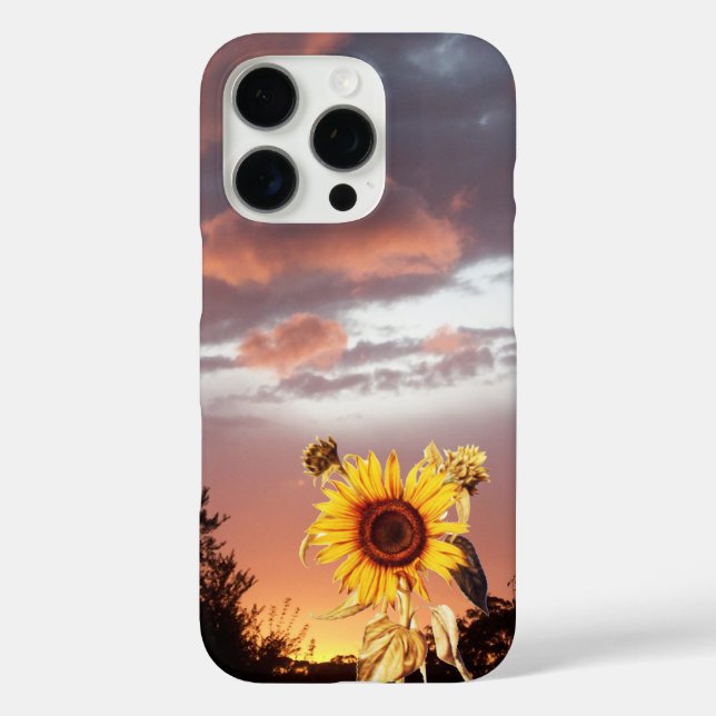 SONNENBLUME UND PINK SOMMERSONNE Case-Mate iPhone HÜLLE (Rückseite)