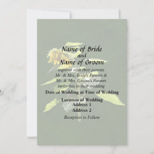 Sonnenblume und Spargel Einladung