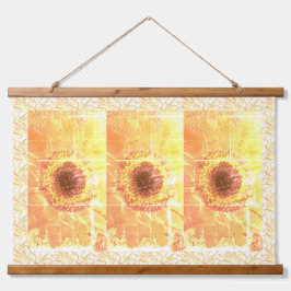 Sonnenblume Vendredi Wandteppich Mit Holzrahmen