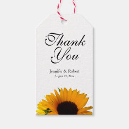 Sonnenblume Vielen Dank Geschenkanhänger