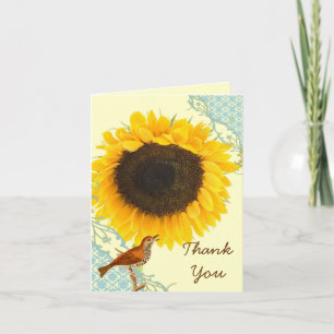 Sonnenblume Vielen Dank Karten