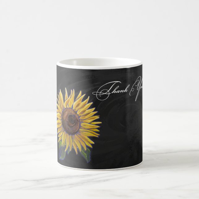 Sonnenblume Vielen Dank Tasse (Mittel)