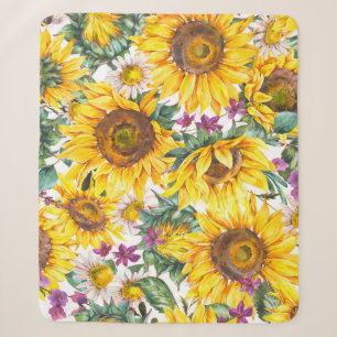 Sonnenblume Vintag: Gelbblüte im Sommer. Sherpadecke