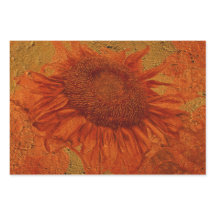 Sonnenblume Vintag Orange Gold Textur Decoupage