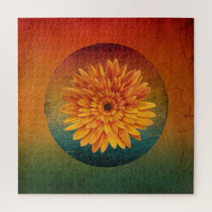 Sonnenblume vintage floral   puzzle