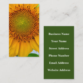 Sonnenblume Visitenkarte