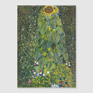 Sonnenblume von Gustav Klimt Magnetkarte