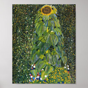 Sonnenblume von Gustav Klimt Poster
