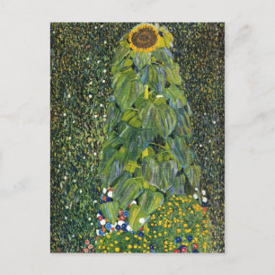 Sonnenblume von Gustav Klimt Postkarte