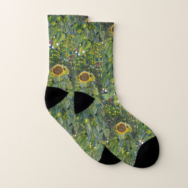 Sonnenblume von Gustav Klimt Socken (Paar)