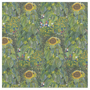 Sonnenblume von Gustav Klimt Stoff