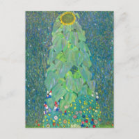 Sonnenblume von Klimt, Vintage Blume Jugendstil
