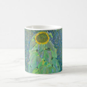 Sonnenblume von Klimt, Vintage Blumen Art Nouveau Kaffeetasse