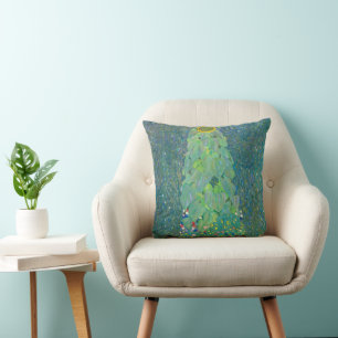 Sonnenblume von Klimt, Vintage Blumen Art Nouveau Kissen