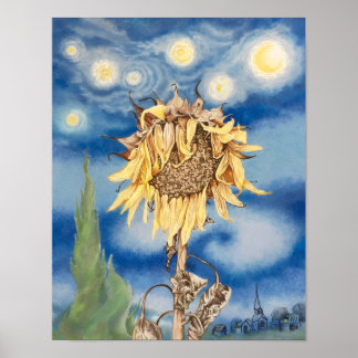 Sonnenblume von Vincent Poster