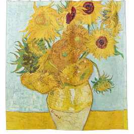 Sonnenblume von Vincent Van Gogh, Post-Impressioni Duschvorhang