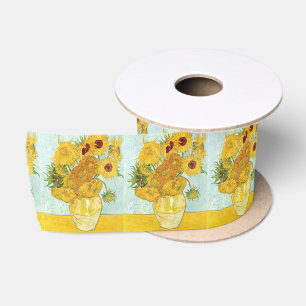 Sonnenblume von Vincent Van Gogh, postimpressionis Satinband