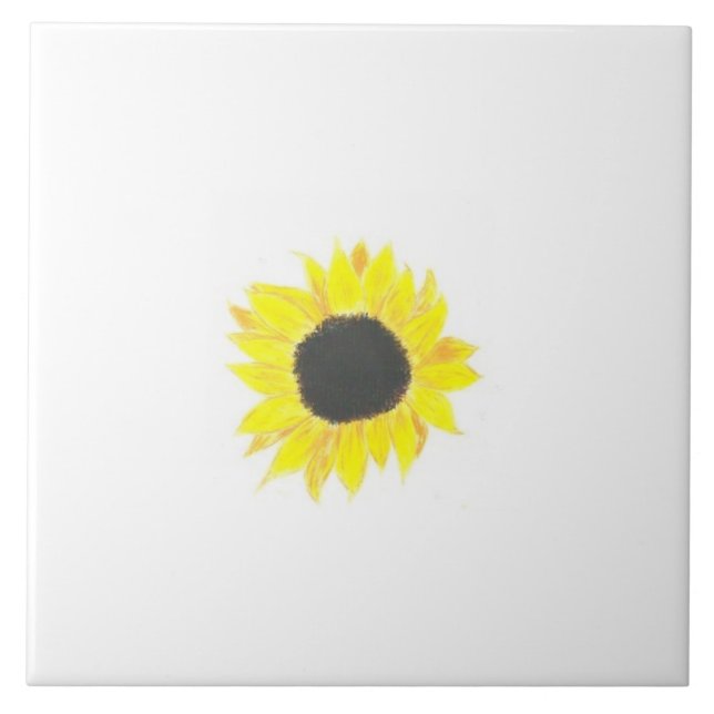 Sonnenblume-Wand-Fliese Fliese (Vorderseite)