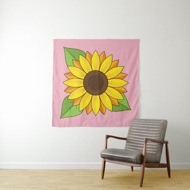 Sonnenblume Wandteppich (Beispiel)