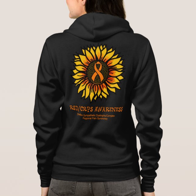 Sonnenblume/wareness...RSD/CRPS Hoodie (Rückseite)