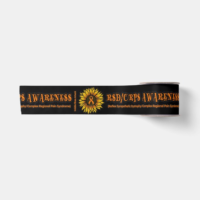Sonnenblume/wareness...RSD/CRPS Satinband (Vorderseite)