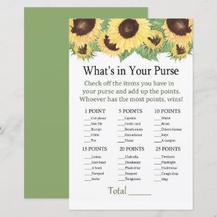 Sonnenblume Was ist in deinem Geldbeutel?