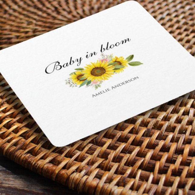 Sonnenblume Wasserfarbe Rosa Blumendusche Rechteckiger Pappuntersetzer (Von Creator hochgeladen)