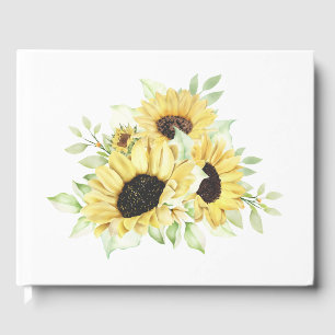 Sonnenblume Wasserfarbe Sommergelbe Blumenzehen Gästebuch