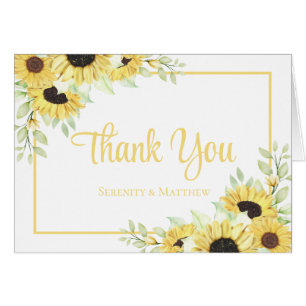 Sonnenblume Wasserfarben Blumenzehen Vielen Dank