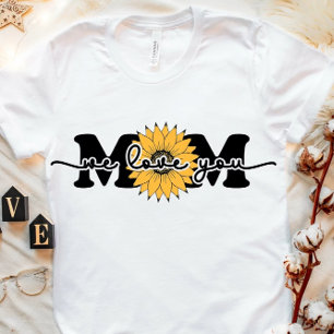 Sonnenblume "We Liebe You Mama" T-Shirt