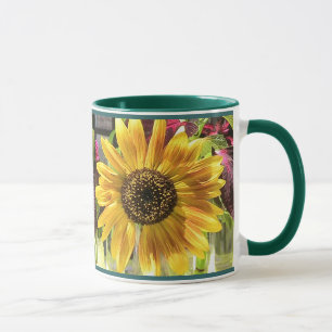Sonnenblume-Wecker Tasse