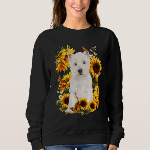 Sonnenblume West Highland White Dog Vater Mama Vat Sweatshirt