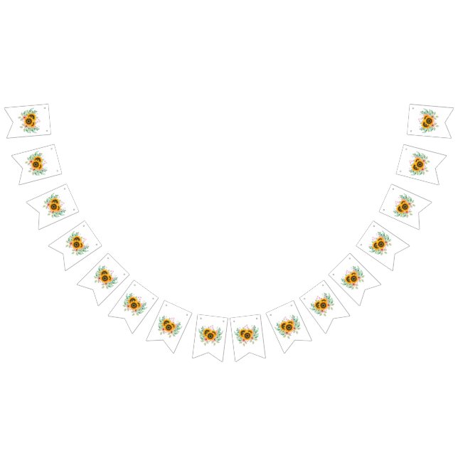 Sonnenblume Wimpelkette (Alle)