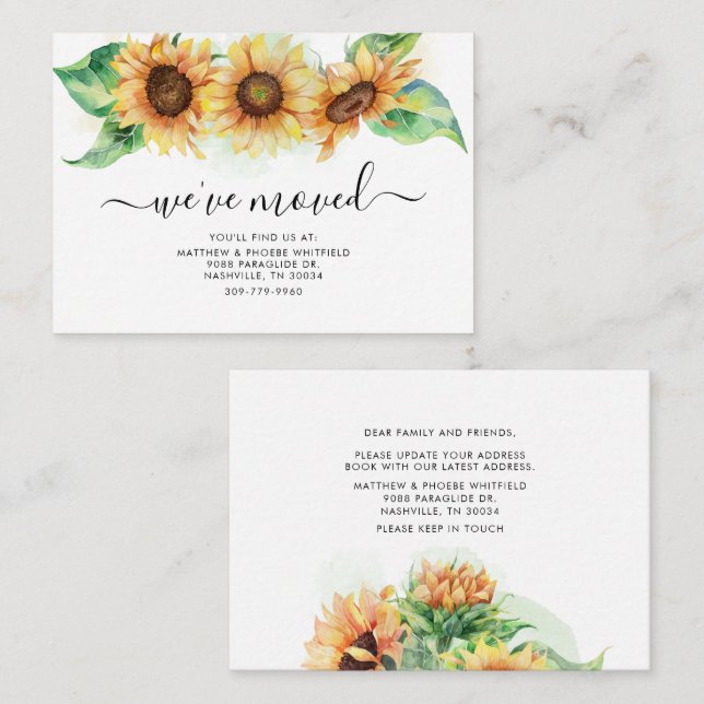 Sonnenblume Wir haben die Ankündigung zur Blumenbe (Vorne/Hinten)