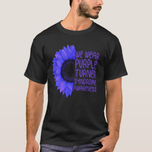 Sonnenblume Wir tragen lila Turner Syndrom Bewusst T-Shirt