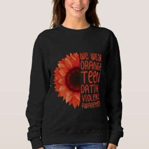 Sonnenblume Wir tragen Orange Teenager verabredet Sweatshirt