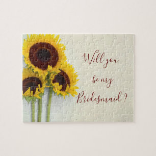 Sonnenblume wirst du meine Brautjungfrau sein Puzzle