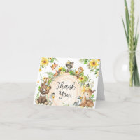 Sonnenblume Woodland Animals Kinderdusche