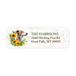 Sonnenblume Wreath Greyhound Rücksendeadresse