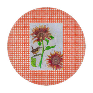Sonnenblume Wren Schneideboard Schneidebrett
