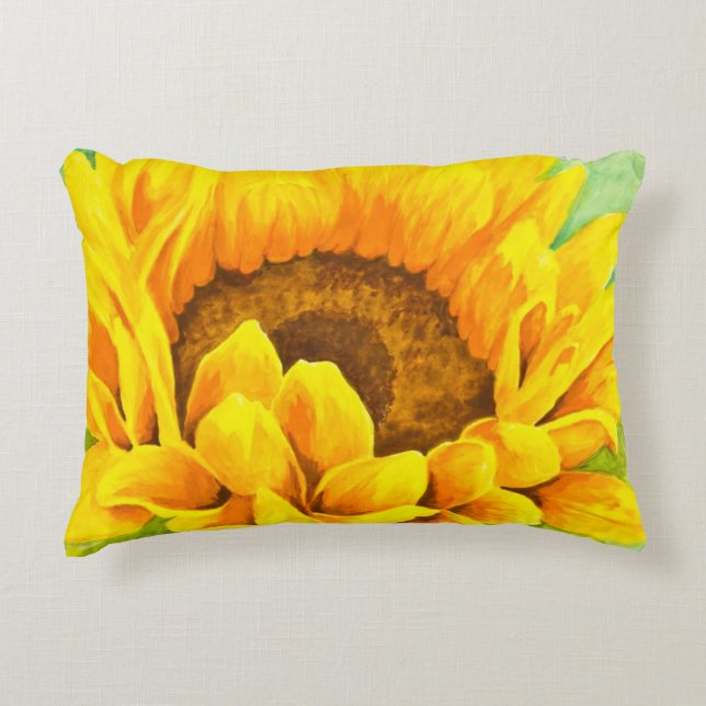Sonnenblume Zierkissen (Vorderseite)