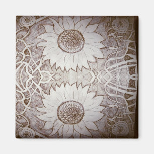 Sonnenblume zu Hause Magnet