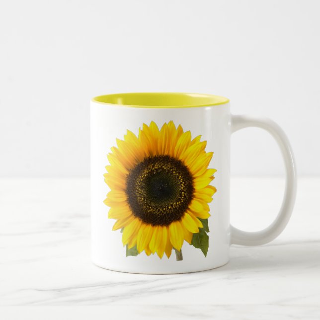 Sonnenblume Zweifarbige Tasse (Rechts)